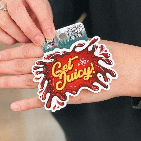 Get Juicy Rugged Sticker (3.5"x2.5")